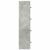 vidaXL Bookcase Concrete grey Engineered Wood Medium Bookcase