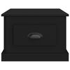 vidaXL Coffee Table Black Engineered wood 19.7x19.7x13.8 in Coffee Table