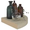 vidaXL Corner Shelf Set of 4 Oak Honeycomb MDF 9.8 in Corner Shelf