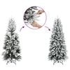 vidaXL Artificial Christmas Tree White Polyethylene 70.9 in Foldable