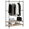 vidaXL Clothes Rack Sonoma Oak Engineered wood, Metal Compact