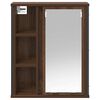 vidaXL Bathroom Wall Cabinet Brown oak Engineered wood, steel Medium