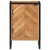 vidaXL Bathroom Cabinet Natural wood and black