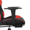 vidaXL Gaming Chair Black and Red Faux leather, Metal, Plywood Medium