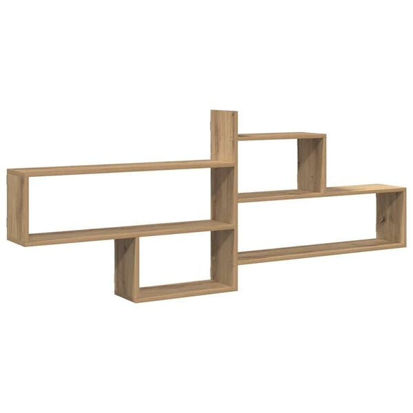 vidaXL Wall Shelf Artisian Oak 65.9x7.1x26.8" Engineered Wood