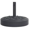 vidaXL Umbrella Base Black Polyethylene and Concrete 55 lb
