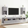 vidaXL TV Stands with LED Lights 2 pcs Gray Sonoma 12"x11.8"x23.6"