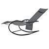 vidaXL Sun Lounger Grey Powder-Coated Steel Medium Sun Lounger