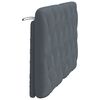 vidaXL Headboard Cushion Dark Grey Velvet, Foam 53.9 in mattress width
