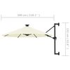 vidaXL Garden Parasol Sand Polyester, Metal 118.1 inch diameter Tiltable