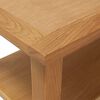 vidaXL Coffee Table Natural Oak Solid Oak Wood with MDF Oak Veneer