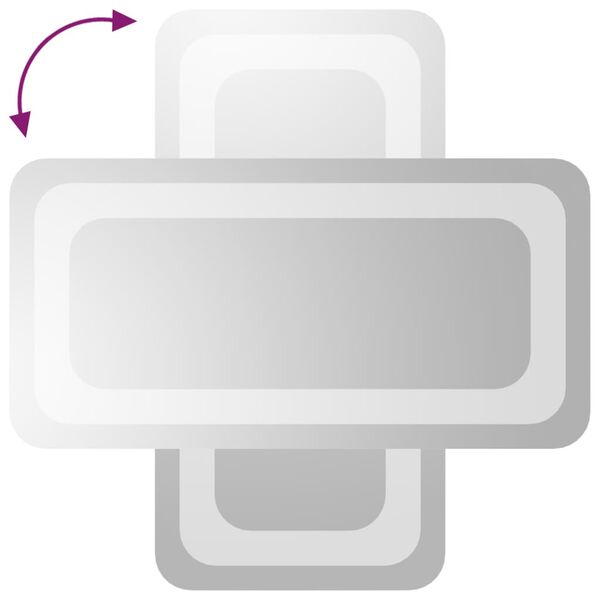 vidaXL LED Bathroom Mirror 7.9"x15.7"