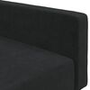 vidaXL Sofa Bed Black Velvet (100% polyester), wood, plastic Medium
