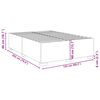 vidaXL Bed Frame Dark Gray