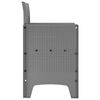 vidaXL Garden Chair 2 pcs Light gray 53 x 49 x 85 cm PP