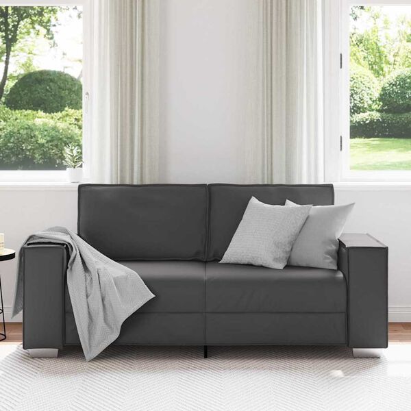 vidaXL Sofa Grey 70.87 x 30.71 x 33.07 in Fabric