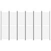 vidaXL 6-Panel Room Divider White 118.1"x70.9" Fabric
