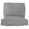 vidaXL Pallet Cushion Set 2 pcs Grey Oxford Fabric