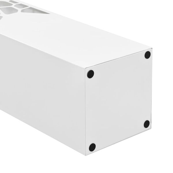 vidaXL Umbrella Stand White Powder-coated steel, plastic