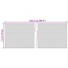 vidaXL Patio Privacy Screens 10 pcs Light Grey 99.4x7.5" PVC