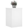 vidaXL Plant Stand Set of 2 White Engineered wood 9.8x9.8x13.8 in