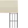 vidaXL Wall-mounted Gazebo Cream 100% polyester Large Durable