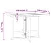 vidaXL Outdoor Dining Set Teak Solid teak wood Medium Foldable