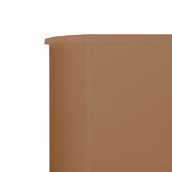 vidaXL Wind Screen Taupe Non-woven fabric 472.4 in x 63.0 in Collapsible