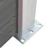 vidaXL Garden Fence WPC 68.9"x73.2" Gray