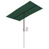 vidaXL Garden Parasol Green Aluminum Medium Rotatable Garden Parasol
