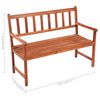 vidaXL Garden Bench Natural wood Solid acacia wood with a fabric cushion