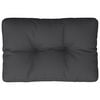 vidaXL Pallet Cushion Black 100% Polyester 19.7x15.7x4.7 in UV-resistant