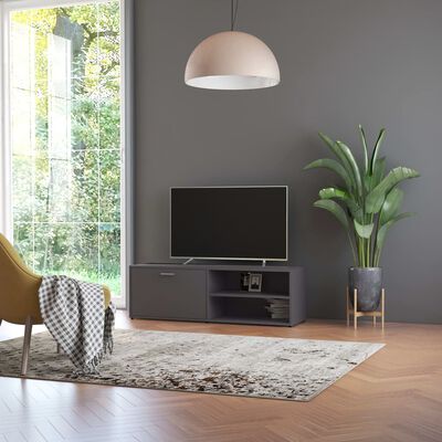 vidaXL TV Stand Gray 47.2"x13.4"x14.6" Engineered Wood