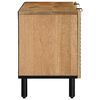 vidaXL TV Cabinet Brown Solid Mango Wood, Metal, Engineered Wood Medium