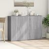 vidaXL Grey Sonoma Sideboard Engineered Wood Medium Stylish Sideboard