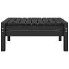 vidaXL Garden Lounge Set Black Solid pine wood Medium Modular