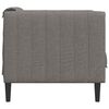 vidaXL Sofa Chair Taupe Polyester, Plywood, Solid Wood Single Sofa Chair