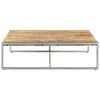 vidaXL Coffee Table Rough Mango Wood Rough Mango Wood, Powder-Coated Steel