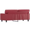 vidaXL 2-seater Sofa Wine Red Faux leather Medium Durable Sofa