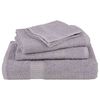 vidaXL Soap Towel Set of 4 Grey 100% ring-spun cotton 11.8x11.8 in
