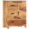 vidaXL Sideboard 22.8"x11.8"x29.5" Solid Acacia Wood