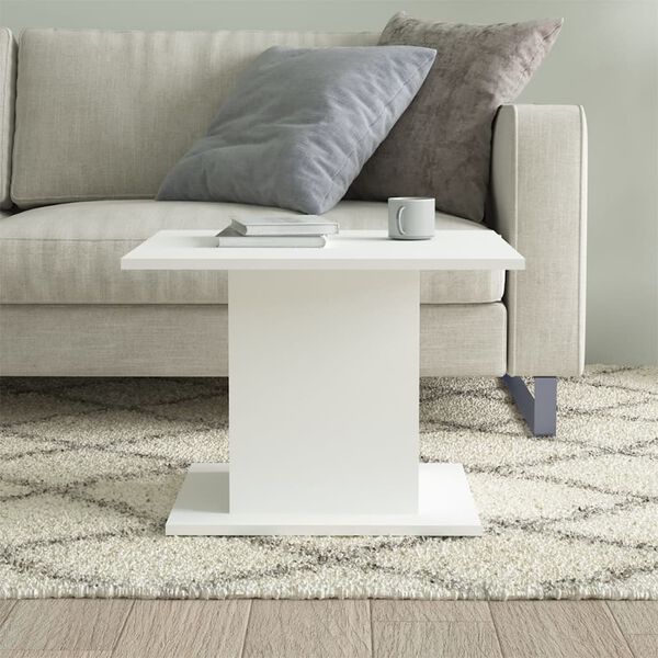 vidaXL Coffee Table White Engineered wood Standard Durable