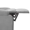 vidaXL Recliner Light Gray Fabric