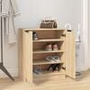 vidaXL Shoe Cabinet Sonoma Oak Engineered wood Medium Shoe Cabinet