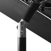 vidaXL Parasol Gray Polyester 9.8 ft diameter Collapsible Parasol