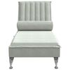 vidaXL Massage Chaise Lounge Light grey