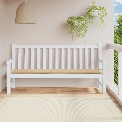 vidaXL Garden Bench Cushion Beige 78.7"x19.7"x1.2" Oxford Fabric
