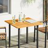 vidaXL Table Top Natural Wood Solid Acacia wood 31.5 x 31.5 in Durable