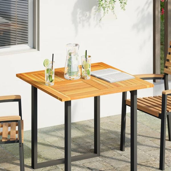 vidaXL Table Top Natural Wood Solid Acacia wood 31.5 x 31.5 in Durable