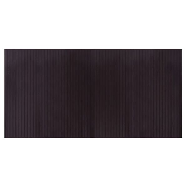 vidaXL Rug Dark brown Bamboo, Polypropylene 39.4 x 78.7 in Area Rug